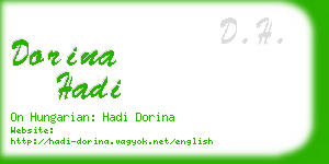 dorina hadi business card